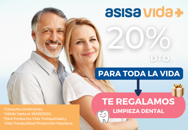Promo 20% dto. Asisa Vida Hasta 28-05-2024