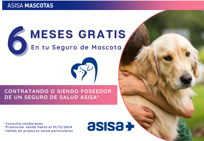 PROMO ASISA MASCOTAS 6 MESES GRATIS hasta el 31/12/24