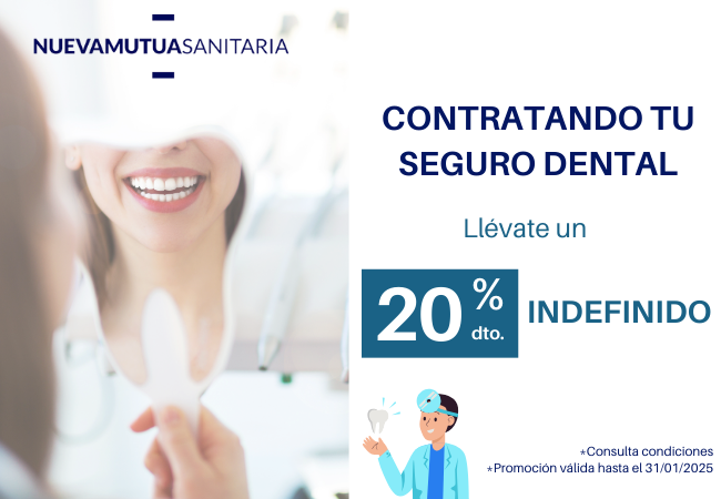 PROMO DENTAL NUEVA MUTUA SANITARIA 20% hasta 31-01-25