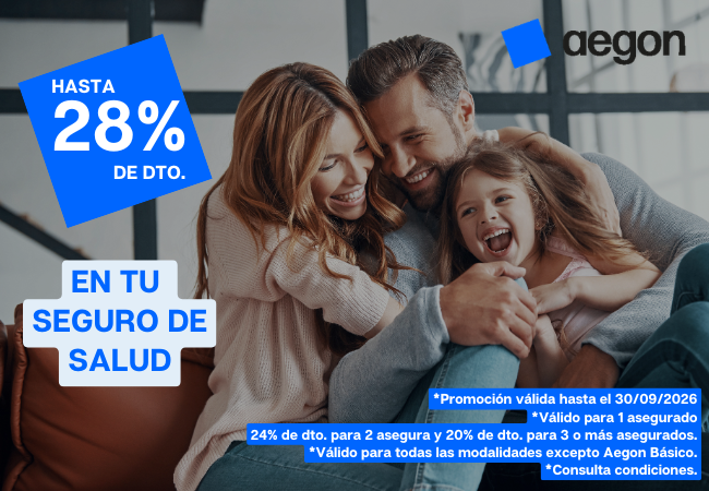 Promoción Salud AEGON 28% hasta 30/09/26