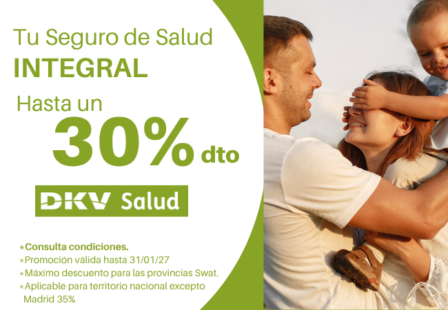 Tu Seguro de Salud INTEGRAL hasta un 30% de descuento con DKV